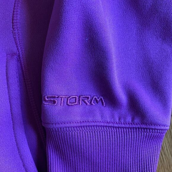 Under Armour UA Storm Hoodie Jacket Fleece Lined Embroidered Logo size SM/P - Picture 3 of 4